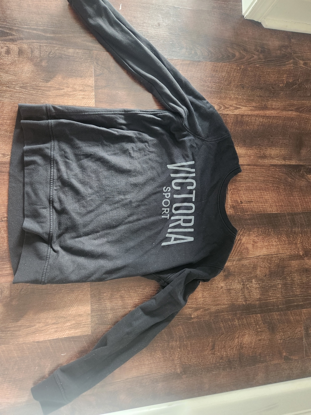 Victoria's Secret Black 'Victoria Sport' Crewneck Sweatshirt